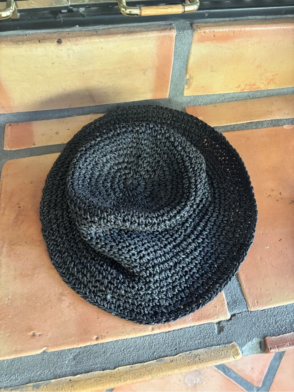 Banana Republic black Straw hat: coastal